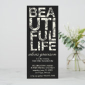 Invitation Typographie de 311 belle ketmies de la vie (Debout devant)