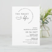 Invitation Typographie de dîner de répétition moderne et mini (Debout devant)