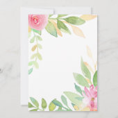 Invitation Typographie de la Fête des mariées des fleurs d'aq (Dos)