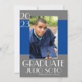 Invitation Typographie de la graduation moderne 2023 Photo (Devant)