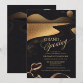 Invitation Typographie de la parties scintillant de cuivre Ou (Devant / Derrière)