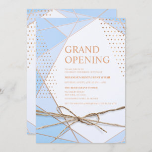 Invitation Typographie de la parties scintillant d'or Restaur