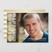 Invitation Typographie de la Varsity Lettering Party (Devant / Derrière)