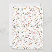 Invitation Typographie de l'Action de grâce Dîner d'Action de (Dos)