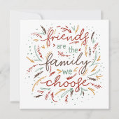 Invitation Typographie de l'Action de grâce Dîner d'Action de (Devant)