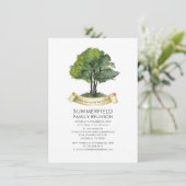 Invitation Typographie de l'aquarelle de l'arbre de la Réunio (Debout devant)