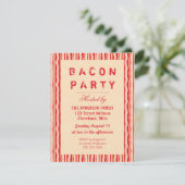 Invitation Typographie De L'Invitation De Bacon Strip (Debout devant)