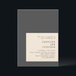 Invitation Typographie de machine à écrire Mariage noir et bl<br><div class="desc">Typographie de machine à écrire Faire-part de mariage noir et blanc avec les détails du site RSVP.</div>