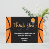 Invitation Typographie de remerciement pour fête d'anniversai (Debout devant)