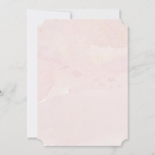 Invitation Typographie de script Amour dans Air Gold Couples  (Dos)