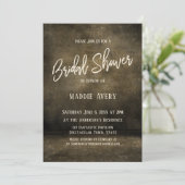 Invitation Typographie de script de douche de mariée simple n (Debout devant)