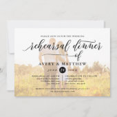 Invitation Typographie de script simple | Dîner de répétition (Devant)