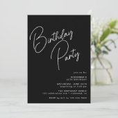 Invitation Typographie Décontractée minimaliste moderne | Ann (Debout devant)