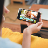 Invitation Typographie des diplômés Photo Simple Blue Fun Ret