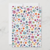 Invitation Typographie d'or Dîner de répétition Mariage flora (Dos)