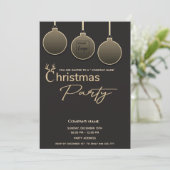 Invitation Typographie du logo moderne entreprise fête de Noë (Debout devant)