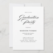 Invitation Typographie éditoriale de fin d'études (Dos)