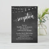 Invitation Typographie Élaborée Tableau Éclairé Réception (Debout devant)