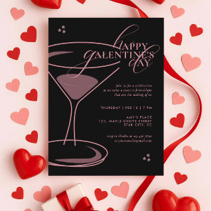 Invitation Typographie Élégante et Minimaliste pour la Galent