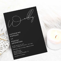 typographie élégante faire part de mariage moderne