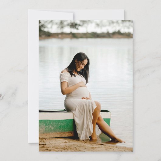 Invitation Typographie en gras rose rouge moderne Baby shower (Dos)