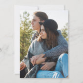 Invitation Typographie florale de verdure Mariage photo (Dos)