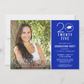 Invitation Typographie Grand Casquette Royal Blue (Devant)