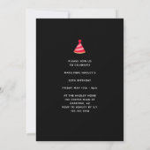 Invitation Typographie Gras 50e Anniversaire (Dos)