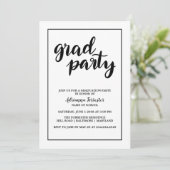 Invitation Typographie manuscrite Gras Simple (Debout devant)
