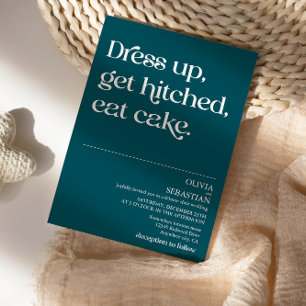 Invitation Typographie minimaliste Funny moderne Mariage prof