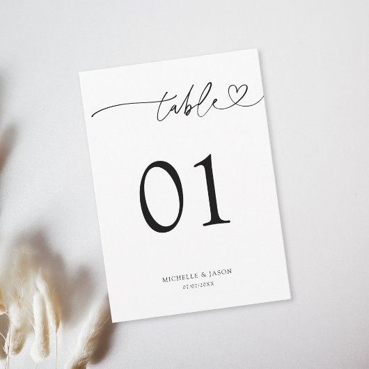 Invitation Typographie minimaliste moderne noir et blanc