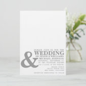 Invitation Typographie moderne (Debout devant)