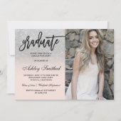 Invitation Typographie moderne de la parties scintillant d'ar (Devant)