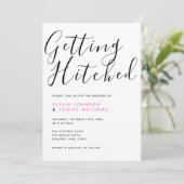 Invitation Typographie Moderne de Mariage (Debout devant)