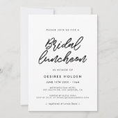 Invitation Typographie moderne Déjeuner de mariage (Devant)