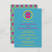 Invitation Typographie moderne Double Bonheur Mariage chinois (Devant / Derrière)