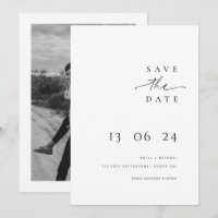 Typographie moderne et minimaliste, sauvez la date