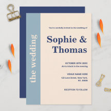 Typographie moderne Gras Dusty Mariage de la Marin