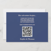 Invitation Typographie moderne Gras Mariage Enregistrer la da (Dos)