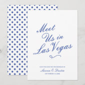 Invitation Typographie Moderne Rencontre Nous | Mariage Éparg (Devant / Derrière)