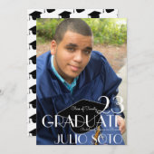 Invitation Typographie moderne Script Photo (Devant / Derrière)