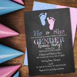 Invitation Typographie moderne Sexe Revevela Party! Baby show<br><div class="desc">Célébrez dans le style avec ces invitations branchées à la douche bébé. Ce design est facile à personnaliser avec votre libellé d'événement spécial et vos invités seront ravis quand ils reçoivent ces invitations fabuleux.</div>