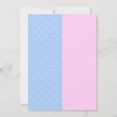 Invitation Typographie moderne Sexe Revevela Party! Baby show (Dos)