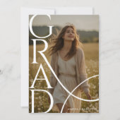 Invitation Typographie Moderne Superposition de Photos Fête d (Devant)