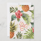 Invitation Typographie moderne tropicale 30ème anniversaire (Dos)