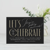 Invitation Typographie moderne Wedding shower chic (Debout devant)