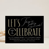 Invitation Typographie moderne Wedding shower chic