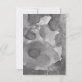 Invitation Typographie noir blanc moderne Mariage Merci (Dos)