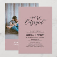 Typographie "Nous sommes fiancés" Photo Fête de fi