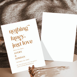 Invitation Typographie Or moderne Rien de fantaisie Juste l'a